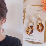 送料無料♡人気♡大人なチェーン× パール イヤリング／ピアス