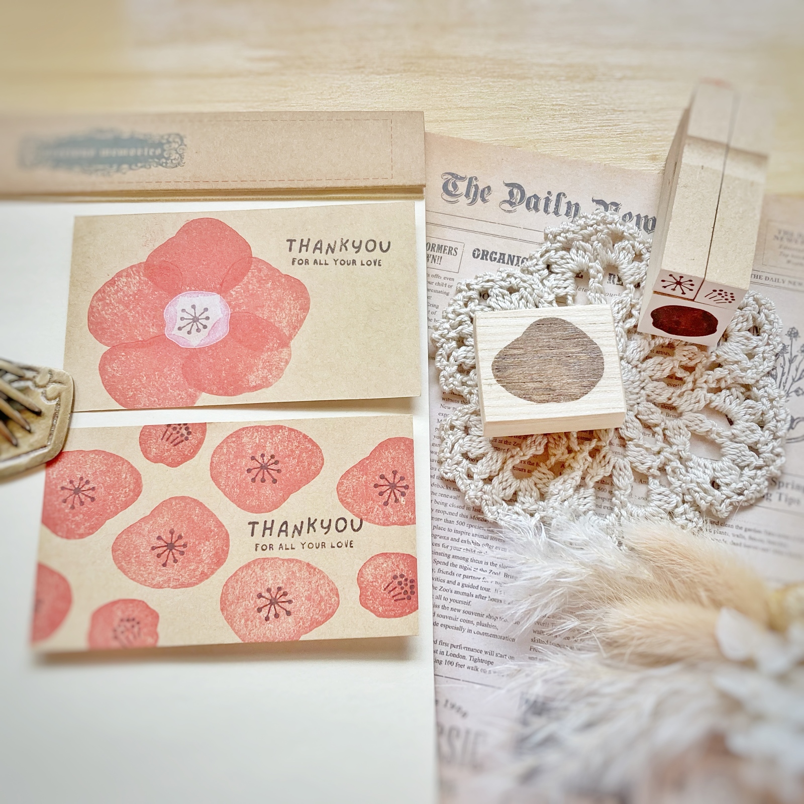 北欧風 お花のスタンプセット - Stamp*momo | minne byGMOペパボ 国内
