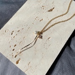 zirconia×cotton perl✳︎necklace