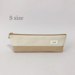 帆布ペンケース S［ ベージュ ］