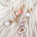 お花雲ブランコピアス