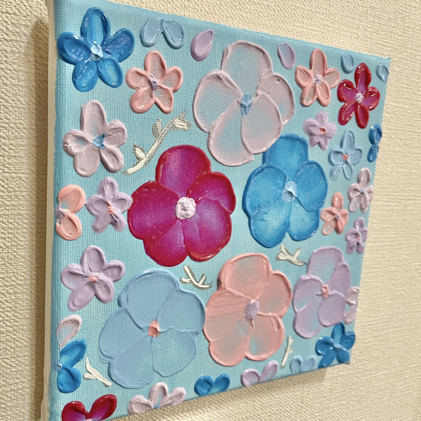 絵画 原画 テクスチャーアート 動物 キャンバスアート 立体絵