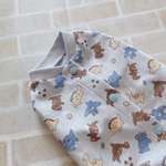犬服M  男の子用恐竜クッキー ミルクブルー バックオープン(背中開き) ✨送料無料✨