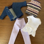リカちゃん服　春のラベンダーコーデ