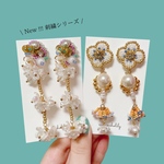 刺繍シリーズピアス【左】2way | melancholily