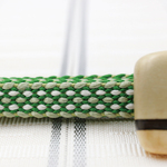 【オーダー品です】hazuriho様専用ページ　綾竹台 三分紐（幅：10mm 10列）  青竹色（緑）× 萌黄色（黄緑）×  生成りのグラデーション 