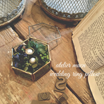 ajisai wedding ring pillow_GLD.green