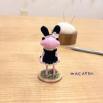 フォーチュンワンダ₊✼̥୭*うさ耳フード付き黒ワンピース