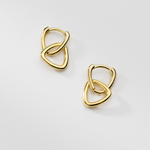 シルバー925　2way  二連　フープピアス　つけっぱなし　ピアス　金属アレルギー対応　小さめ　セカンドピアス 重ねつけ　