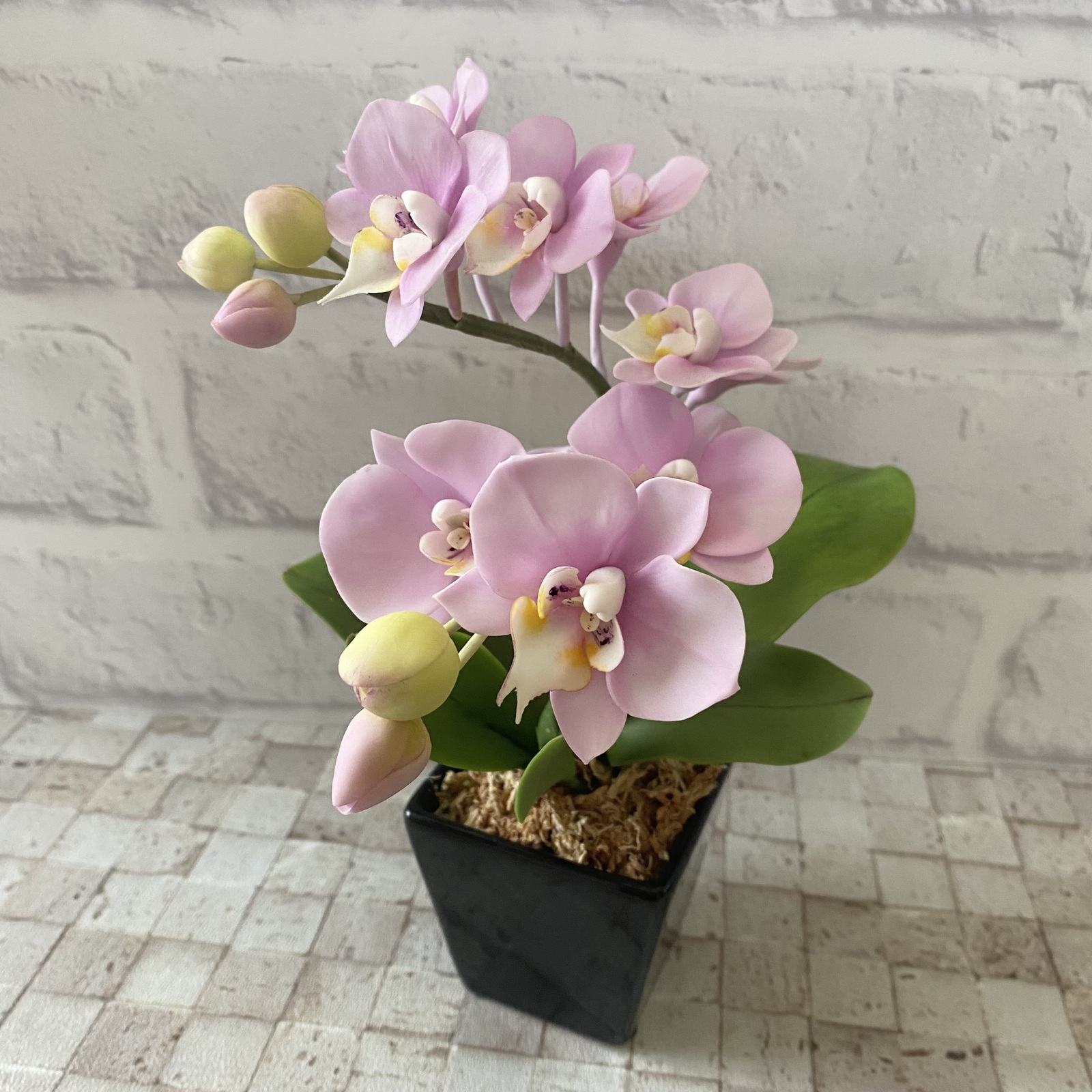 🌷春の寄植え🌷 パンフラワー クレイフラワー フラワー