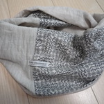 ハンドメイド◆スヌードくたくたリネンリバティスリーピングローズ