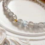 （再再販）magie cosmiqueブレスレット♡ラブラドライトスクエアカット✨