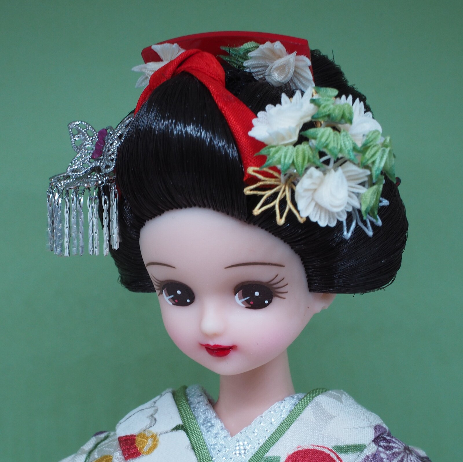 リカちゃん　日本髪風　本体 と 着物 セット　☆リユース　ハンドメイド リカちゃん LD-30 Kimonoリカちゃん 紅｜ドール｜限定品や新作も