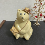 しろくま貯金箱　白樺ポシェット&カンカン帽