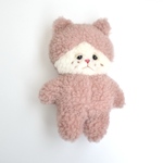 小さなモコモコニャアさん　ピンク