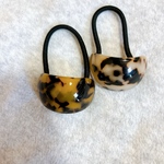 大人気❤️ へアカフス べっこう柄 ヘアゴム(ヒトデ・茶)