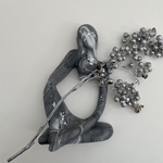 object【 714 】ﾌﾞﾗｯｸﾏｰﾌﾞﾙ×銀箔