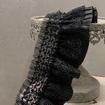 [50センチ] [実物のお色味と違う場合があります] 3段　フリル　スパンコール　刺繍リボン　リボン　りぼん　※10月8日よりゆうパケットにて発送