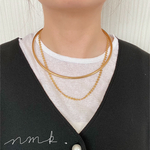 NEW〝ステンレス〟 つけっぱなしgold.チョーカーネックレス