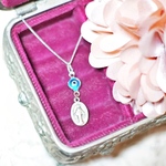 ナザールボンジュウと不思議のメダイのお守りネックレス