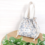 洗える＊保冷保温ランチ巾着バッグ