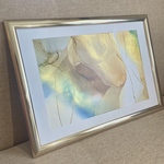 ニュアンスアート.+* アルコールインクアート　インクアート　アルコールインク　壁掛けアート　A4 ナチュラル　アート　ニュアンス　ニュアンスカラー