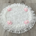 White pearlカフェマット💍犬用 円形（直径50㎝）