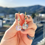 【魔法のびんみたいなピアス】ミルキーライラックメタリックオパール