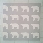 ☆再販☆北欧ふうシロクマのファブリックパネル
