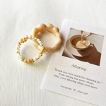  【Set ring】bouquet ring set 🥞ivory