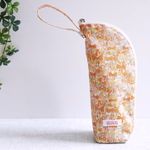保冷ペットボトルカバー/哺乳瓶ケース*リバティJenny'sRibbonsアプリコット