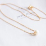 14kgf-黄金の糸　パールネックレス