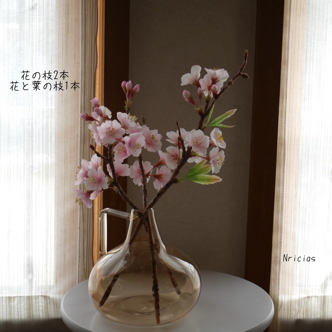 枯れないさくら 桜 ✿クレイフラワーNO.S3−F2 - Nricias GALLERY