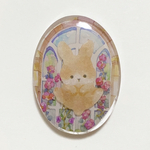 レジンアクセサリー　うさぎ　動物　レジン　［214］ヘアゴム　ポニーフック　ペンダントトップ　ブローチ　金具変更可