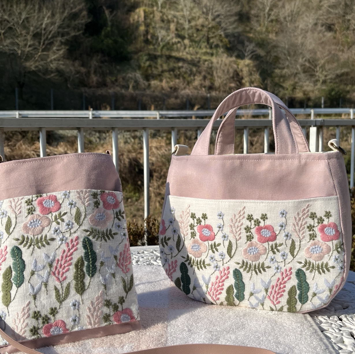 刺繍 花 - トートバッグの人気通販 | minne byGMOペパボ 国内