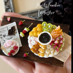 ミニチュア♡チョコレートフルーツフォンデュ