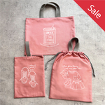 Sale！【名入れOK】お得入園グッズ3点セット 入園・入学・新生活にぴったり (ピンク)