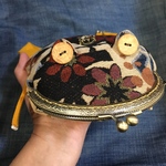 カエルちゃんがまぐち　スマホポーチ