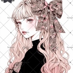 【A187】teatea.オリジナル 人物ステッカー