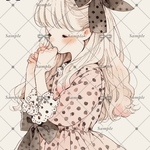 【A199】teatea.オリジナル 人物ステッカー