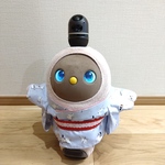 ラボット服 / お着物・シマエナガ柄、ラベンダー