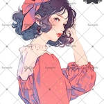 【A217】teatea.オリジナル 人物ステッカー