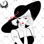 【A224】teatea.オリジナル 人物ステッカー