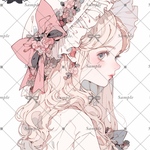 【A263】teatea.オリジナル 人物ステッカー