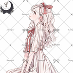 【A336】teatea.オリジナル 人物ステッカー