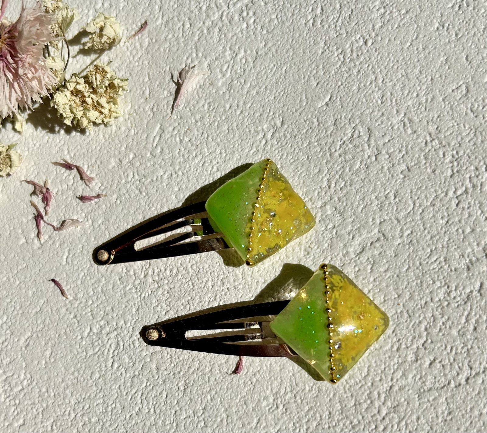 ミモザ☆5センチパッチンピン ミモザ☆5センチパッチンピン