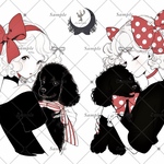 【A372】teatea.オリジナル 人物ステッカー