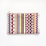 《summer SALE 30%OFF》mont bouche  大きめ◎フランス生地・水玉ポーチ