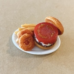 ワンプレート「ハンバーガー」のミニチュアフード