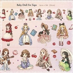 Baby Doll ♡︎  hwara   人物系　女の子　海外マステ　　切り売り　1ループ